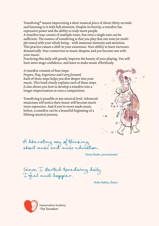 back cover of the book Tonediving